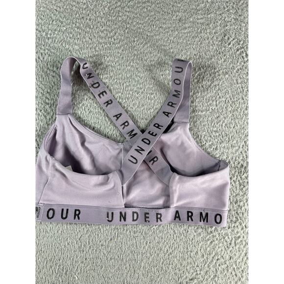 Under Armour Sports Bra Small Purple Active Crisscross Strap RN#96510 CA#41095 - Picture 4 of 5